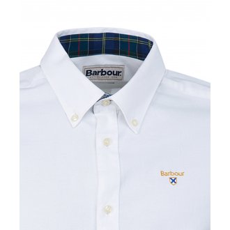 Chemise coupe ajustée Barbour en coton blanc brodé