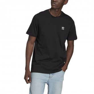 T-shirt à col rond adidas en coton noir