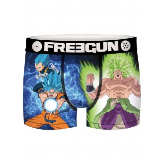 Boxer Freegun noir Vegeta Goku et Broly