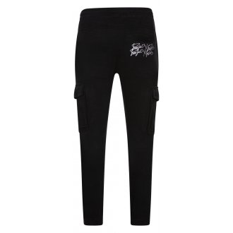 Pantalon de jogging cargo Project X noir avec multi-poches