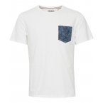 T-shirt à col rond Blend en coton blanc