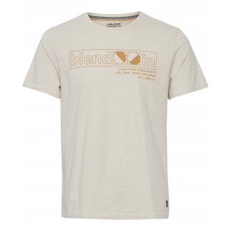 T-shirt à col rond Blend en coton beige