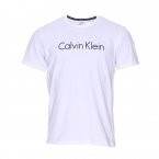 Tee-shirt Calvin Klein en coton blanc estampillé