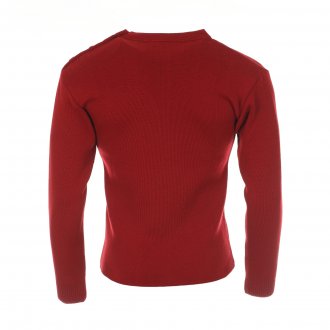 Pull Armor Lux Fouesnant 100% laine vierge rouge piment