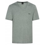 T-shirt col V Boss gris avec manches courtes