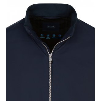 Blouson zippé Cardin Sportswear bleu marine avec manches longues et col montant
