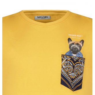 T-shirt col rond Deeluxe Junior en coton jaune