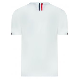 T-shirt col rond Delahaye en coton blanc avec manches courtes