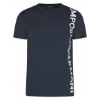 T-shirt col rond Emporio Armani marine avec manches courtes