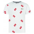 T-shirt col rond Fila en coton blanc avec manches courtes