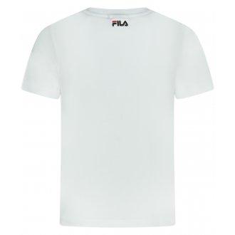 T-shirt col rond Fila droite en coton avec manches courtes
