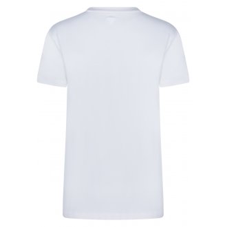 T-shirt à manches courtes et col rond Guess en coton blanc