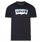T-shirt à logo holographique Levi's en coton noir