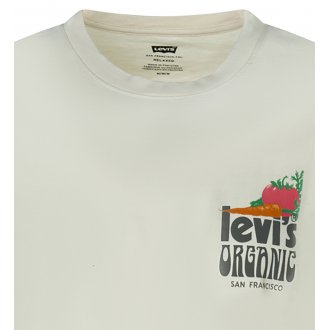 T-shirt col rond Levi's® en coton beige avec manches courtes