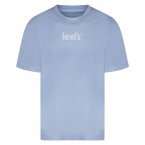 T-shirt col rond Levi's® en coton bleu clair floqué