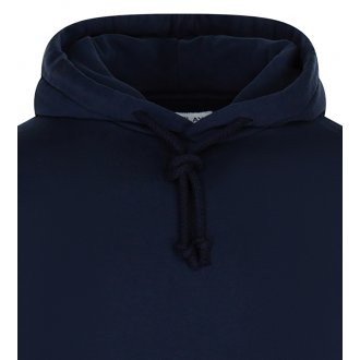 Sweat à capuche Replay en coton bleu marine avec manches longues