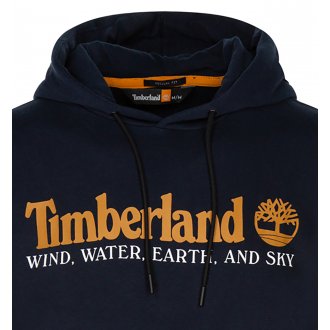 Sweat à capuche Timberland en coton mélangé bleu marine 
