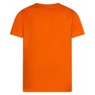T-shirt Teddy Smith droite orange avec manches courtes et col rond