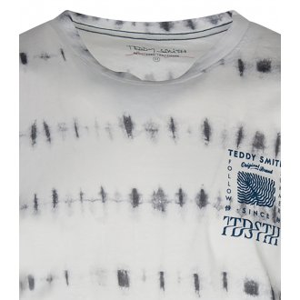 T-shirt col rond Teddy Smith en coton blanc avec manches courtes