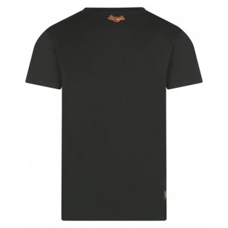 T-shirt Von Dutch slim noir avec manches courtes et col rond