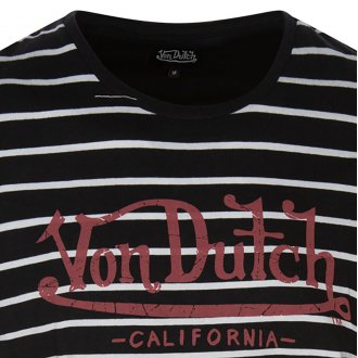 Tee-shirt à col rond Von Dutch en coton noir