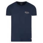 T-shirt col rond Von Dutch en coton bleu marine uni