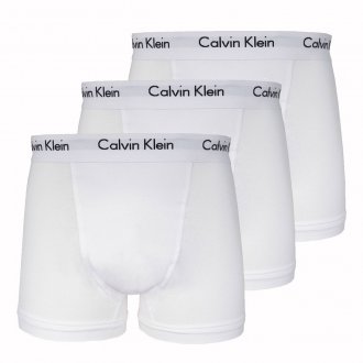 Lot de 3 Shortys Calvin Klein en coton stretch blanc