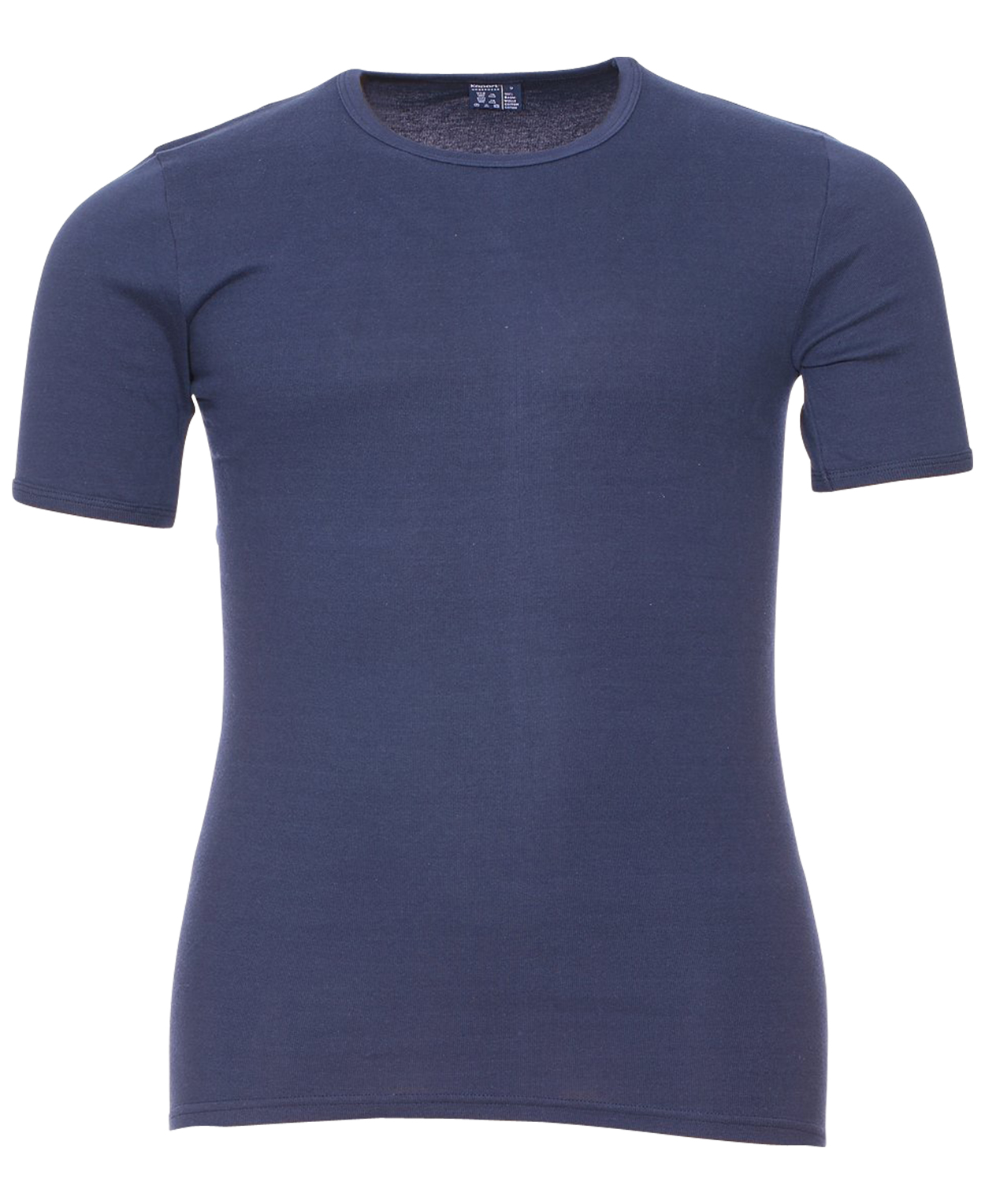 tee-shirt col rond kapart en coton bleu marine