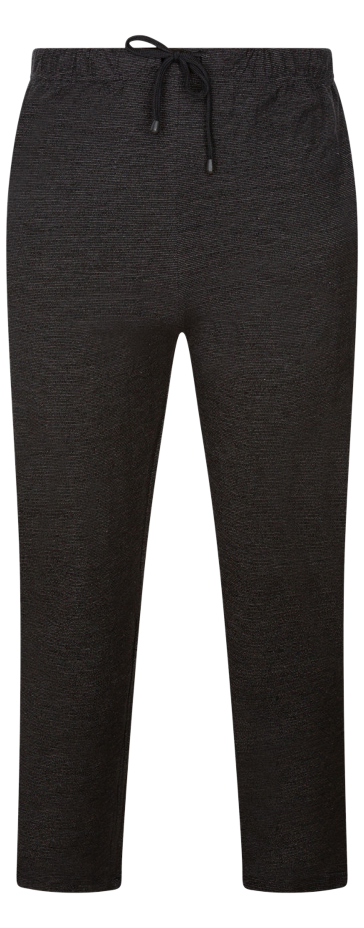 pantalon de pyjama adamo leon en coton rayé noir coupe droite