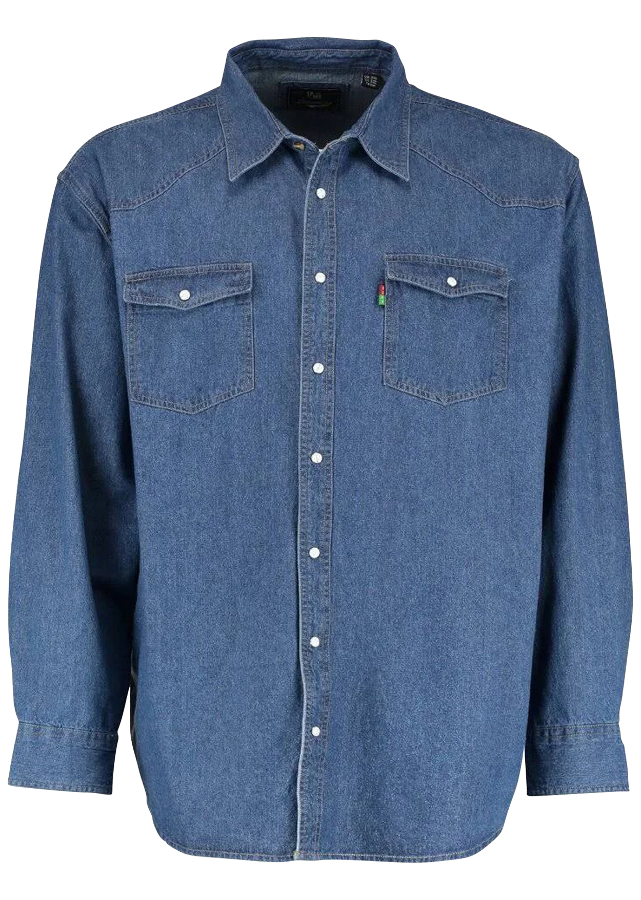 chemise en jean duke en coton bleu indigo