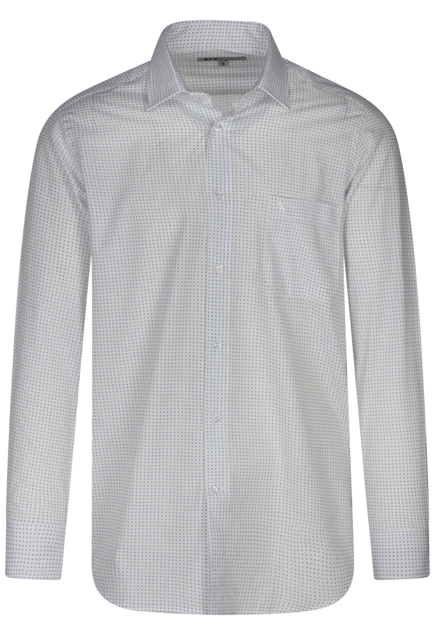 chemise avec manches longues et col français bande originale coton blanche