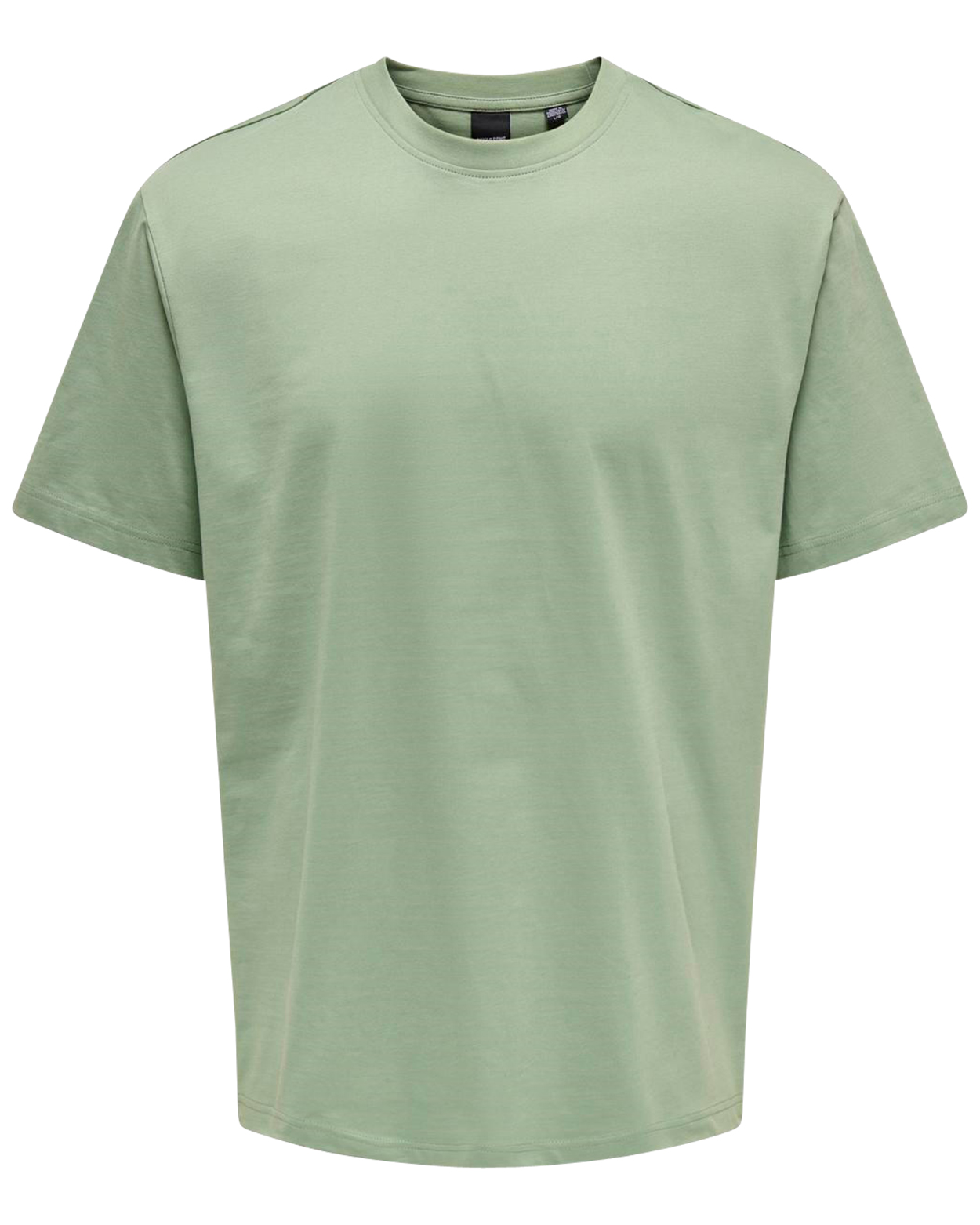 t-shirt col rond only&sons en coton biologique avec manches courtes vert
