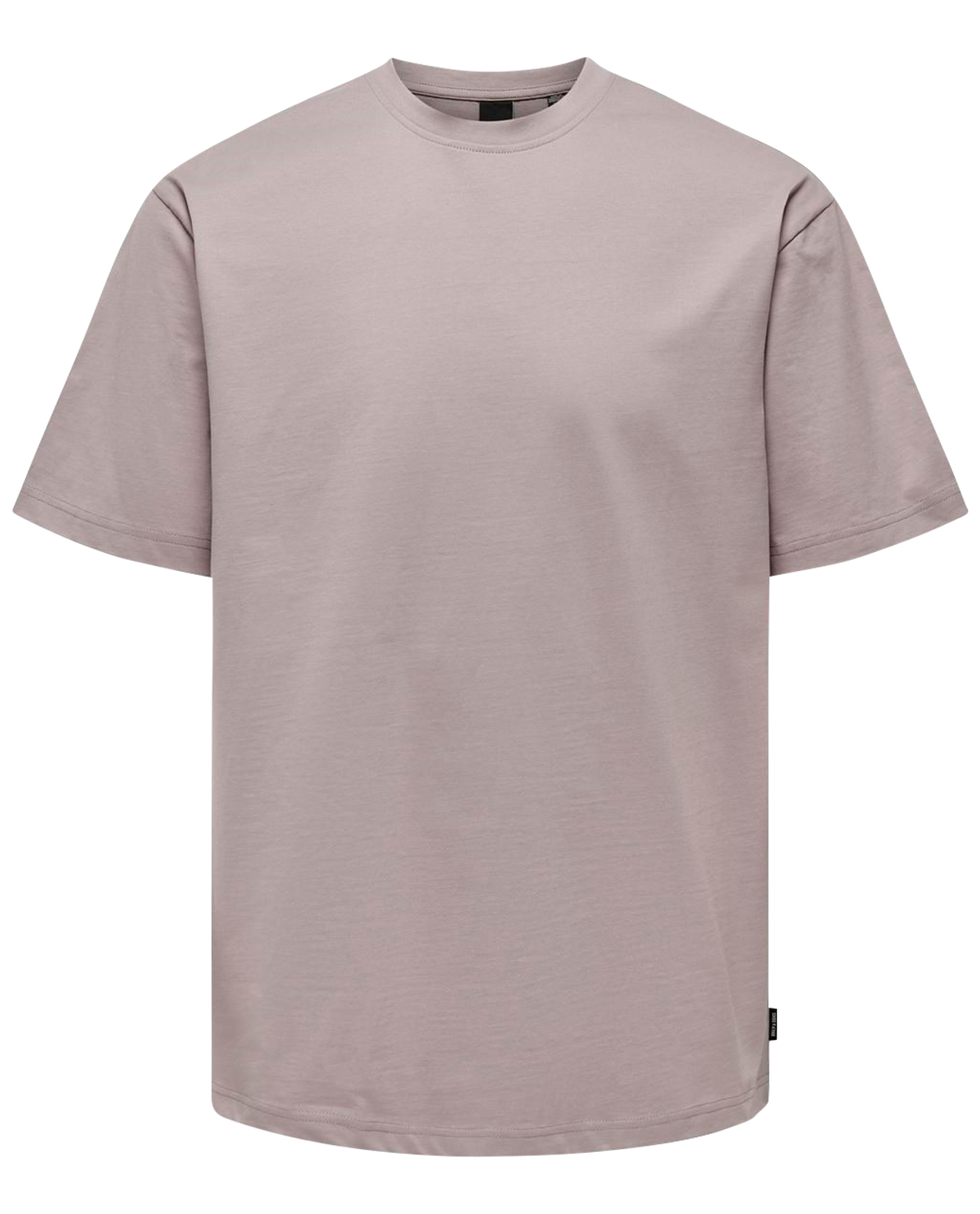 t-shirt col rond only&sons en coton biologique avec manches courtes lilas