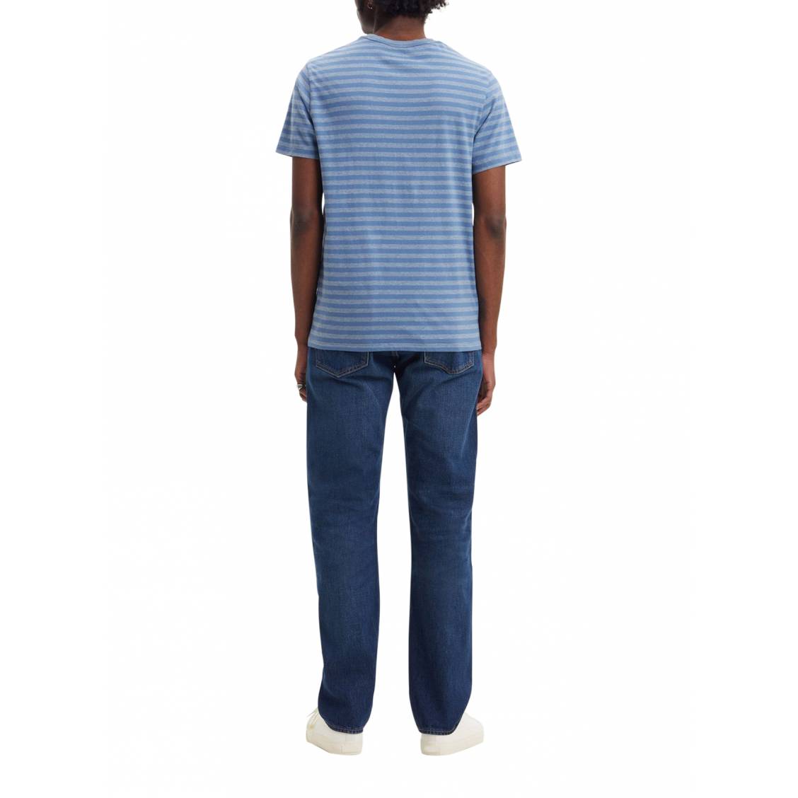Lot de 2 tee-shirts col rond Levi's® en coton bleu marine et blanc | Rue  Des Hommes