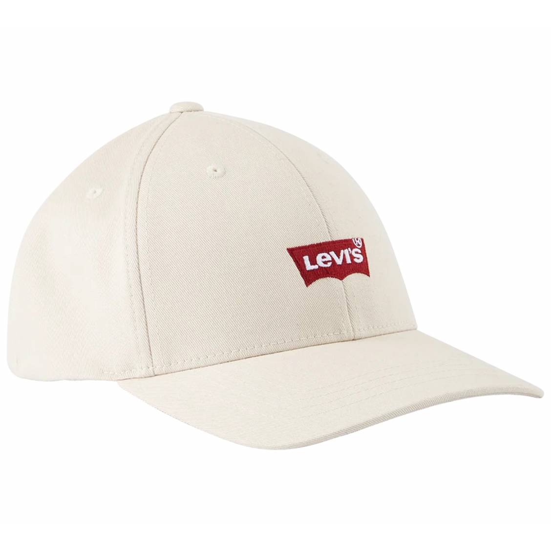 Casquette Levi's® coton beige avec logo de la marque brodé en rouge à  l'avant