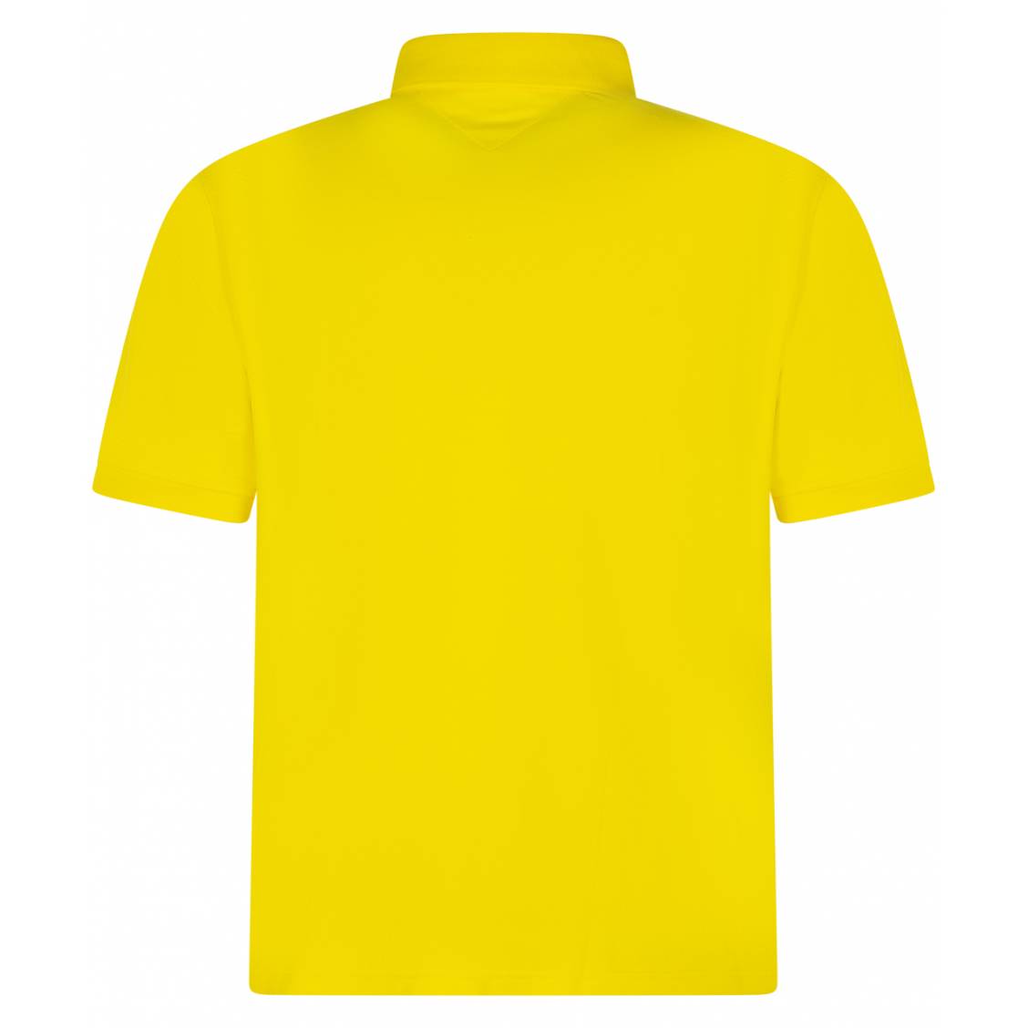 Polo jaune en coton Tommy Hilfiger homme manches courtes