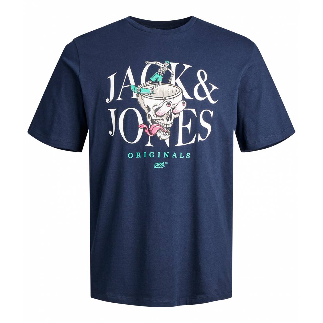 Jack & Jones Originals - T-shirt à imprimé tête de mort