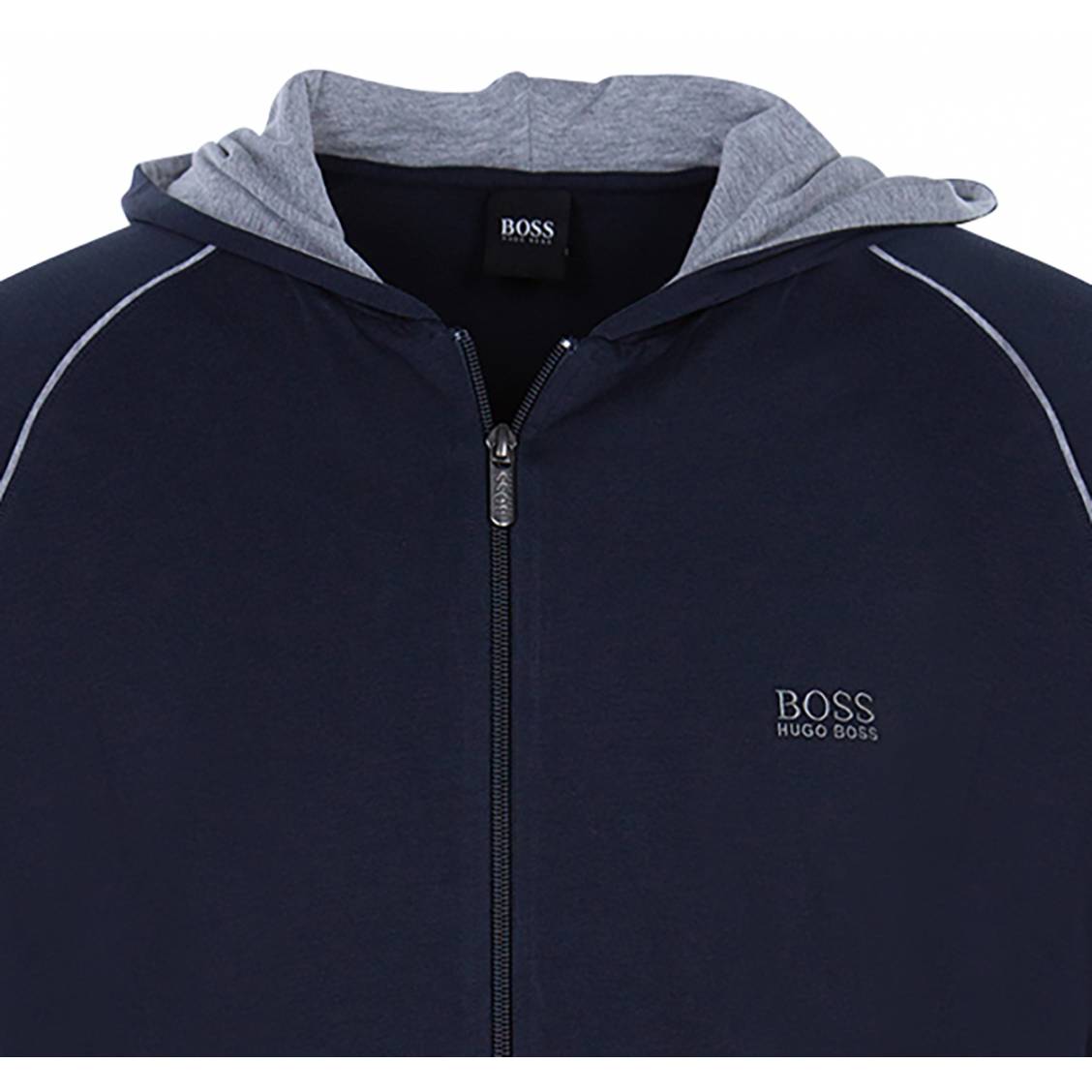 Visiter la boutique BOSSHugo Boss 50222682 Pull à capuche en coton épais pour homme Bleu marine Taille XXL 