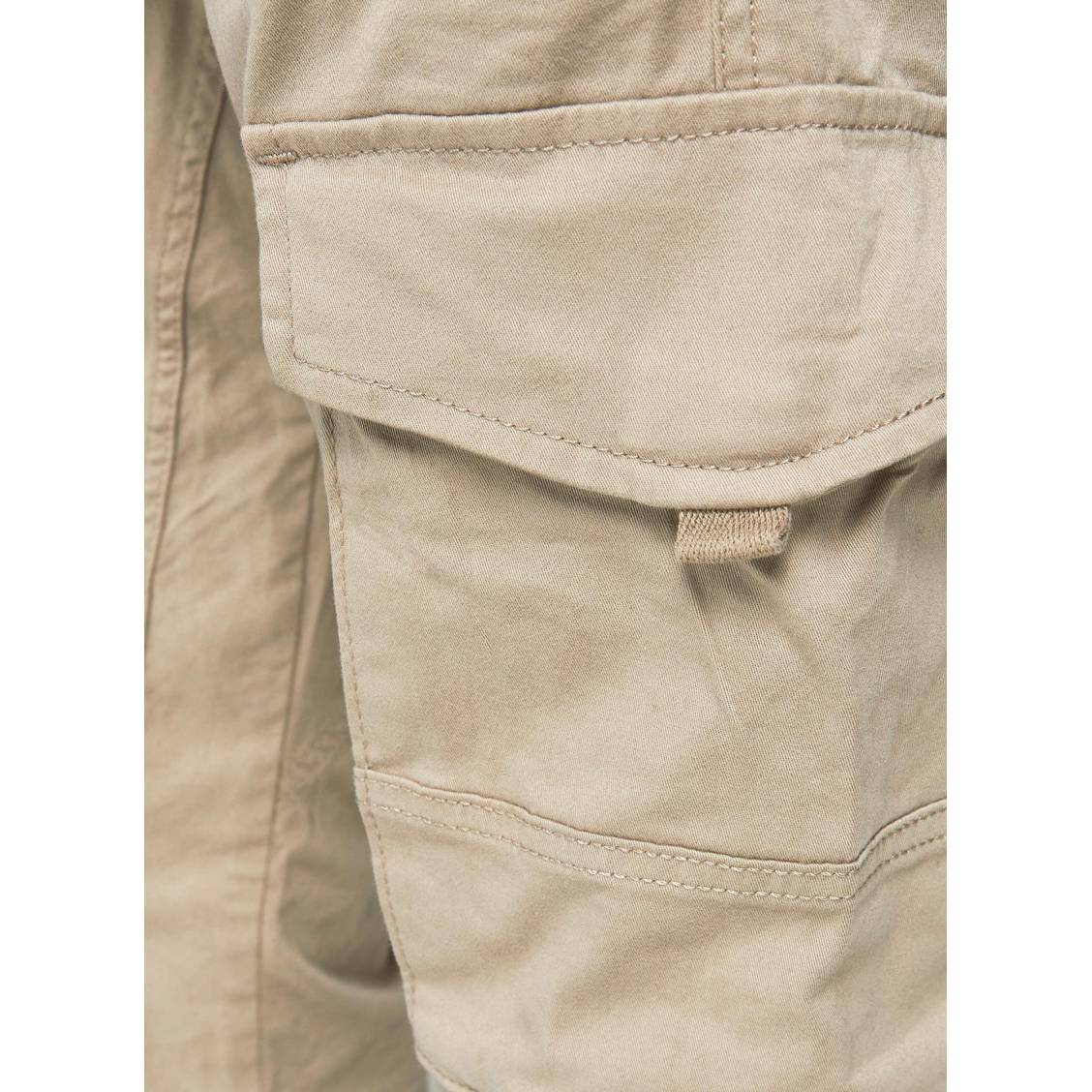 pantalon homme coupe cargo en coton stretch beige pantalons de costume homme