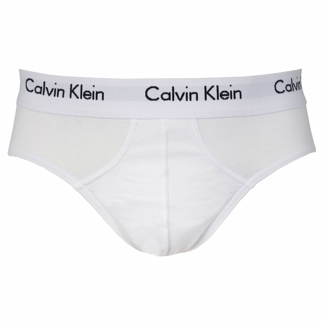  lot de 3 slips Calvin Klein en coton stretch blanc